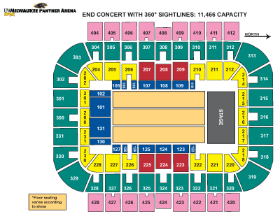 360-Degree Sightline Concert Seating Chart