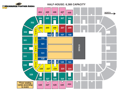 Half-House Seating Chart