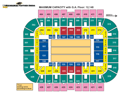 Maximum Capacity Seating Chart
