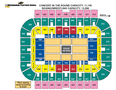 Concert-In-The-Round/Boxing Ring Seating Chart
