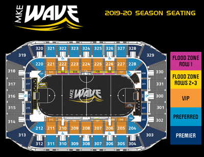 2019-20 Milwaukee Wave Seating